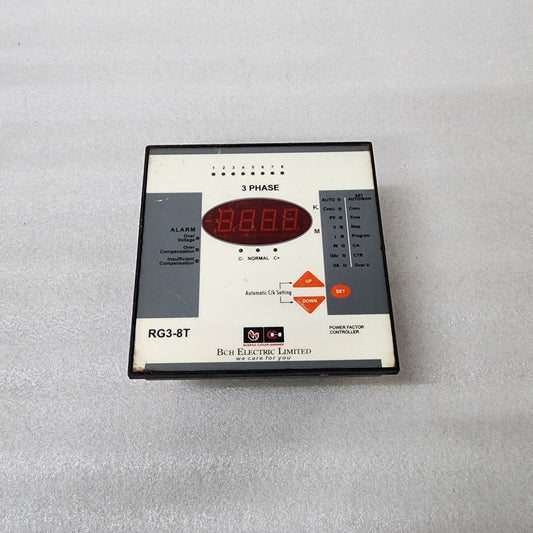 BCH ELECTRIC LIMITED RG3-8T 3-PHASE POWER FACTOR CONTROLLER