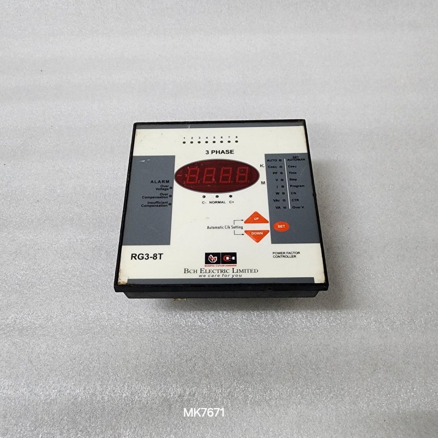 BCH ELECTRIC LIMITED RG3-8T 3-PHASE POWER FACTOR CONTROLLER