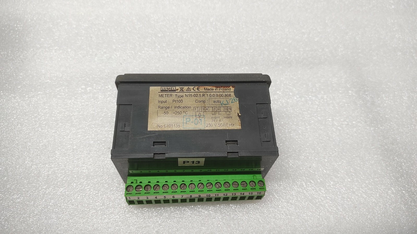 LUMEL N15 DIGITAL PANEL METER N15-02.5.R.1.0.0.0.00.808 230V