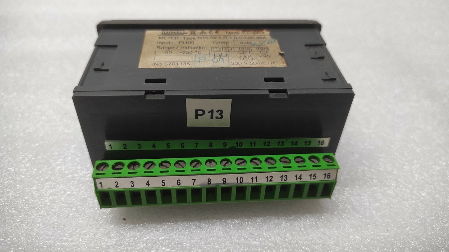 LUMEL N15 DIGITAL PANEL METER N15-02.5.R.1.0.0.0.00.808 230V