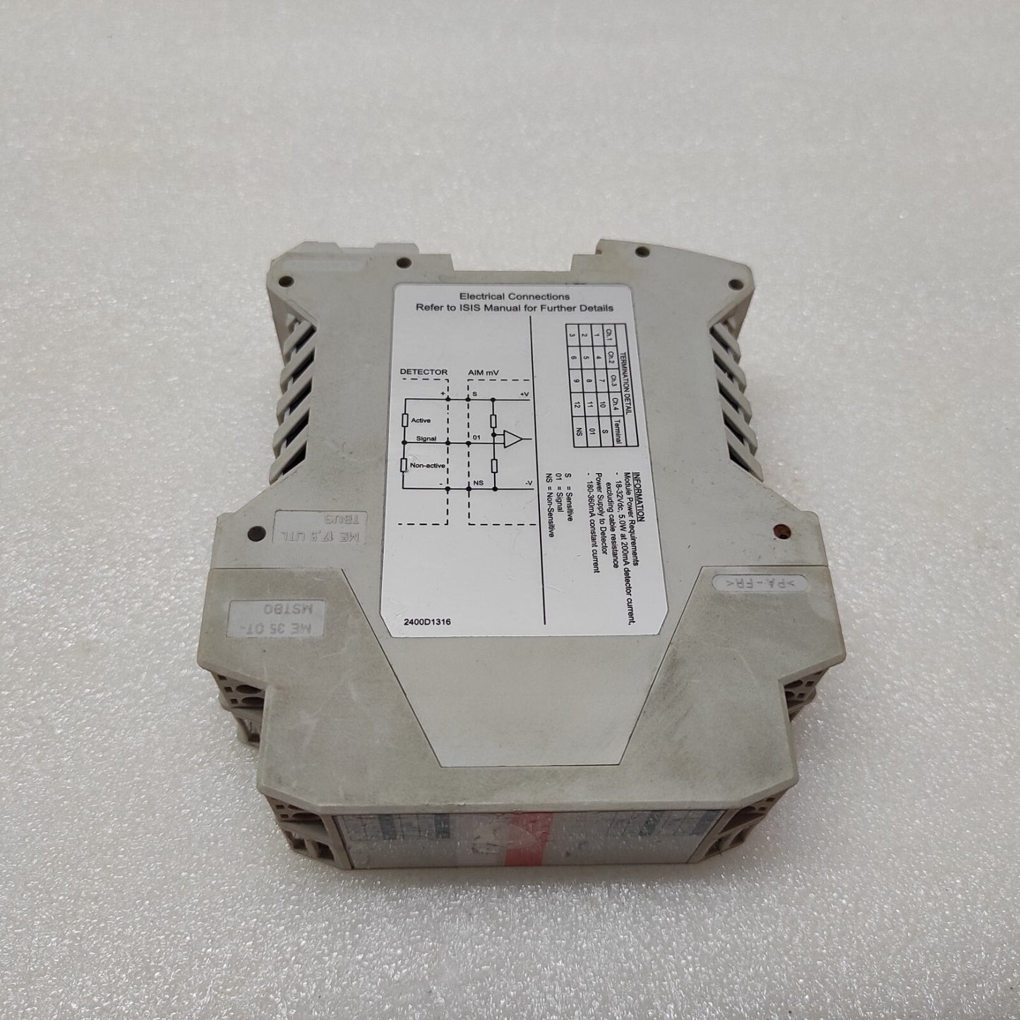 HONEYWELL ISIS-V-1010 ANALOGUE INPUT MODULE 2400B1010 24VDC
