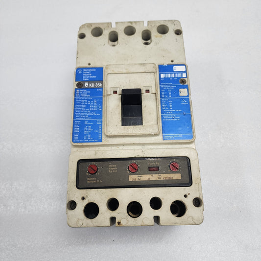 WESTINGHOUSE KD3400F CIRCUIT BREAKER 400A 600VAC/250VDC 1492D81G03