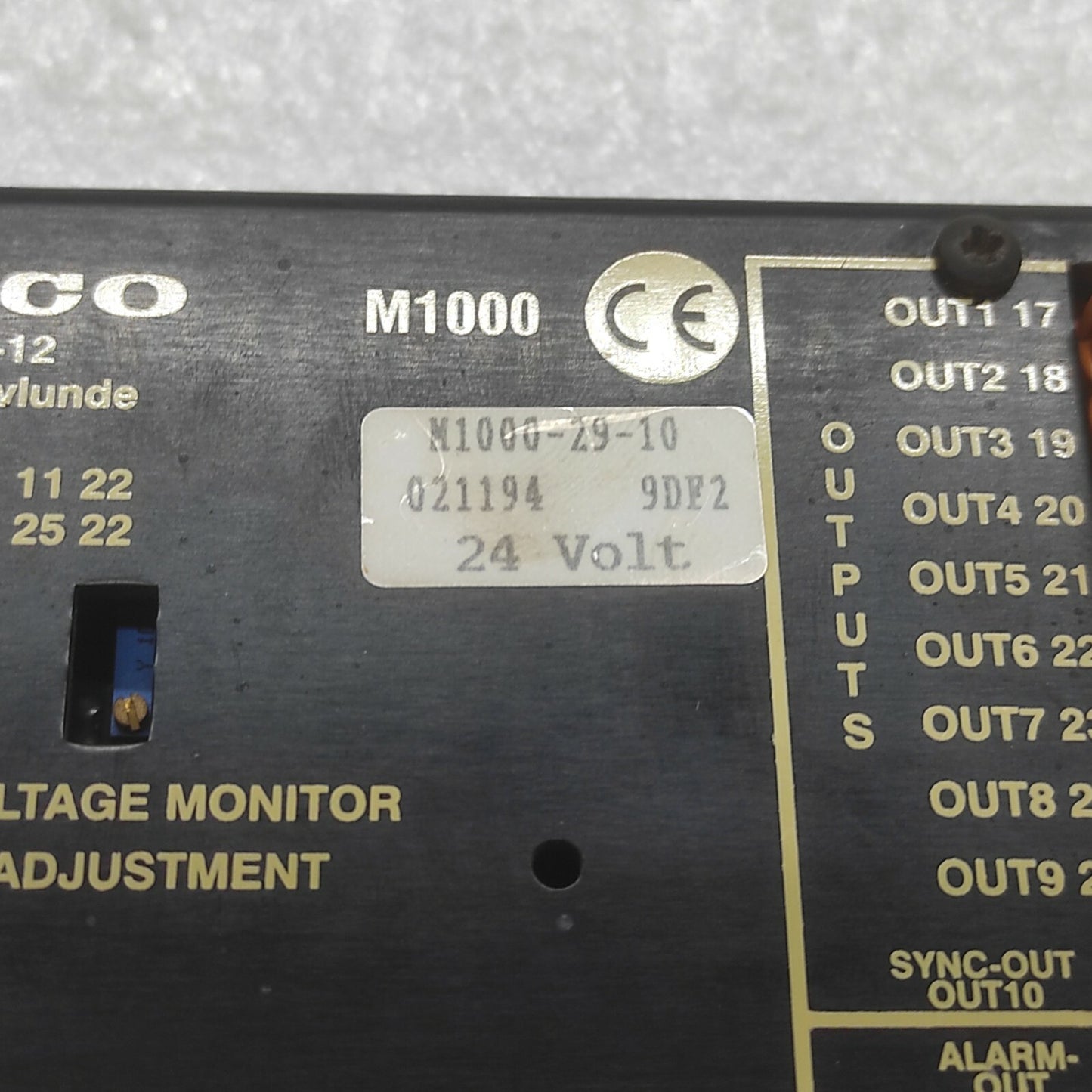 Selco M1000-29-10 Alarm Monitor 24 V M10002910