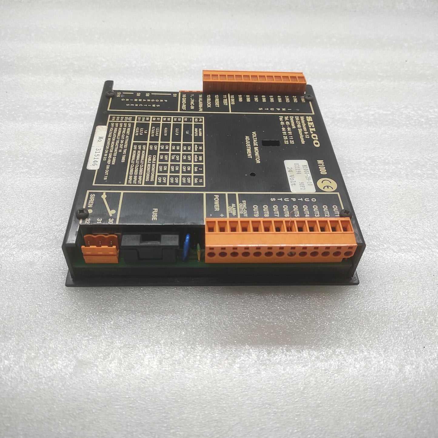 Selco M1000-29-10 Alarm Monitor 24 V M10002910
