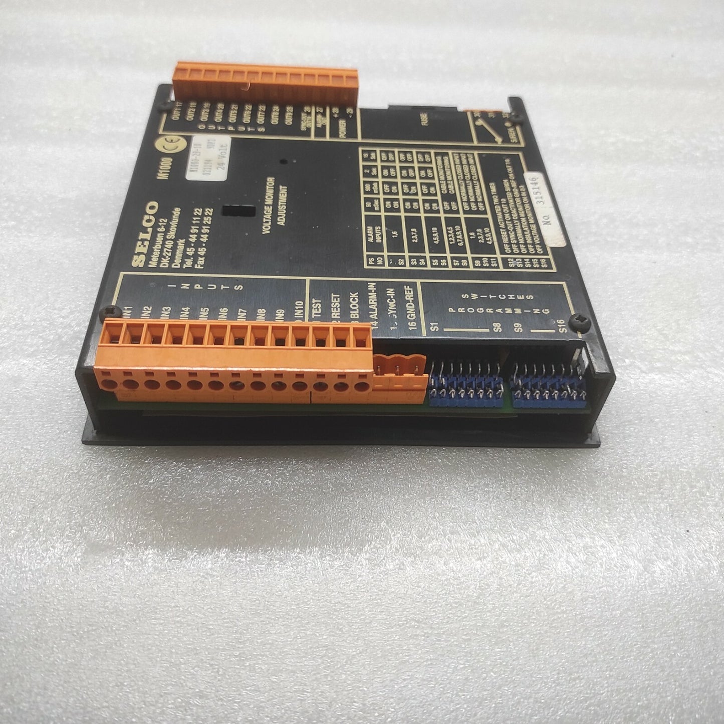Selco M1000-29-10 Alarm Monitor 24 V M10002910