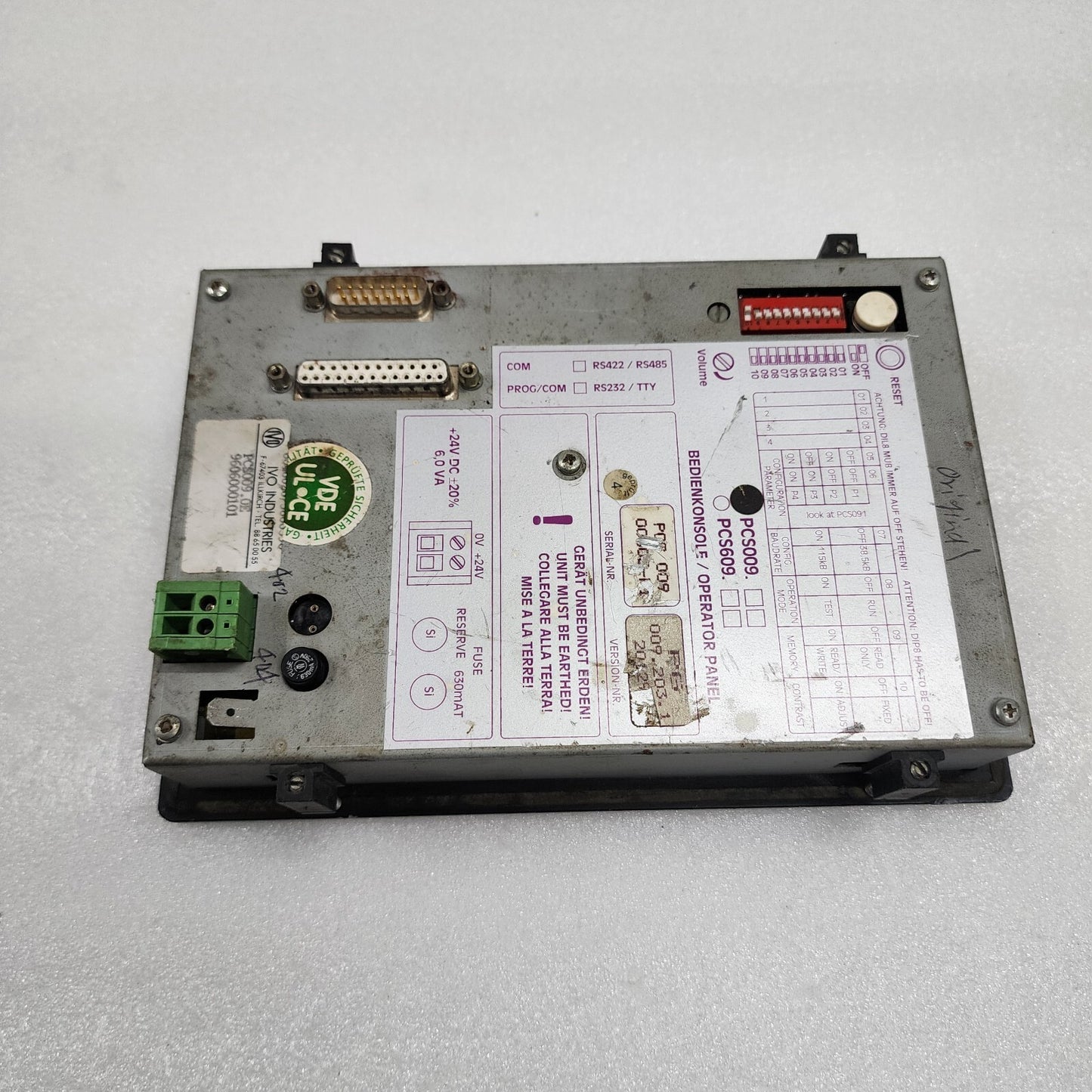 LAUER PCS 009 TOPLINE MICRO OPERATOR PANEL 24VDC