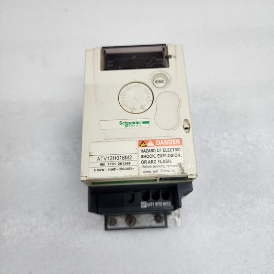 SCHNEIDER ELECTRIC ATV 12H018M2 VFD FREQUENCY DRIVE 0.18 kW 0.25 HP 200-240V