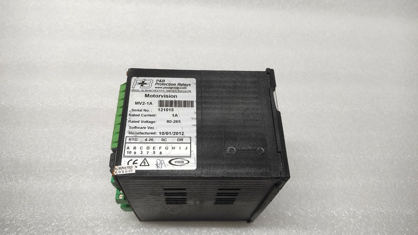 P&B PROTECTION RELAY MV2-1A MOTOR PROTECTION RELAY NOISIA 80-265V