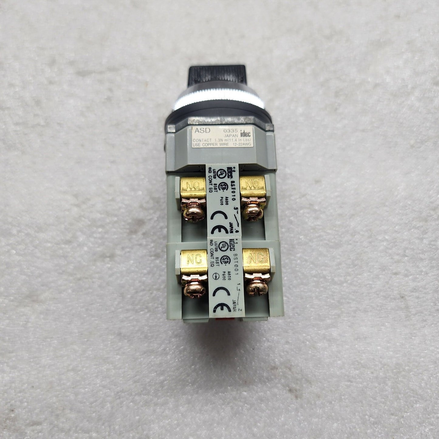 IDEC 0335 SELECTOR SWITCH ASD3322N