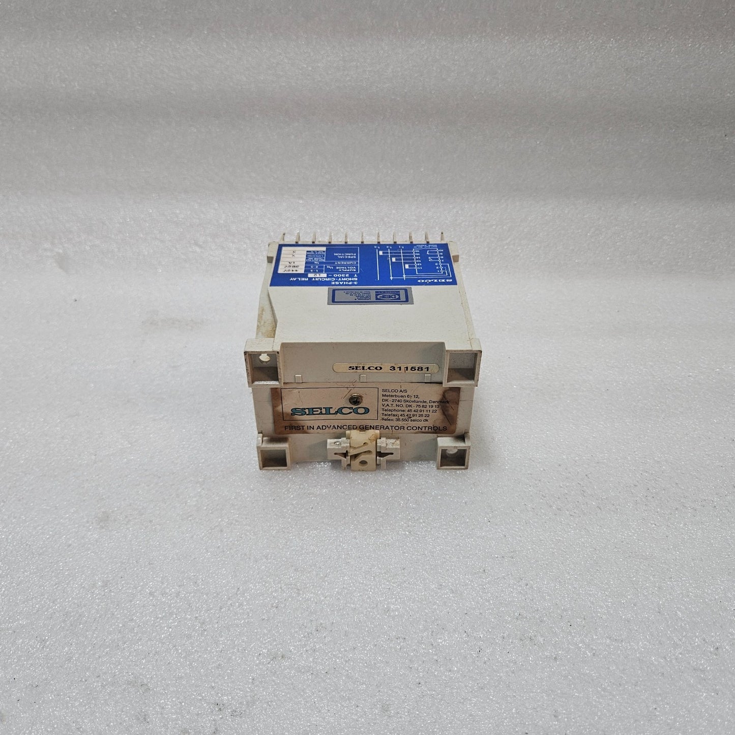 SELCO T2300-10 3-PHASE SHORT-CIRCUIT RELAY 380/440VAC 1A LATCHING PROTECTION REL