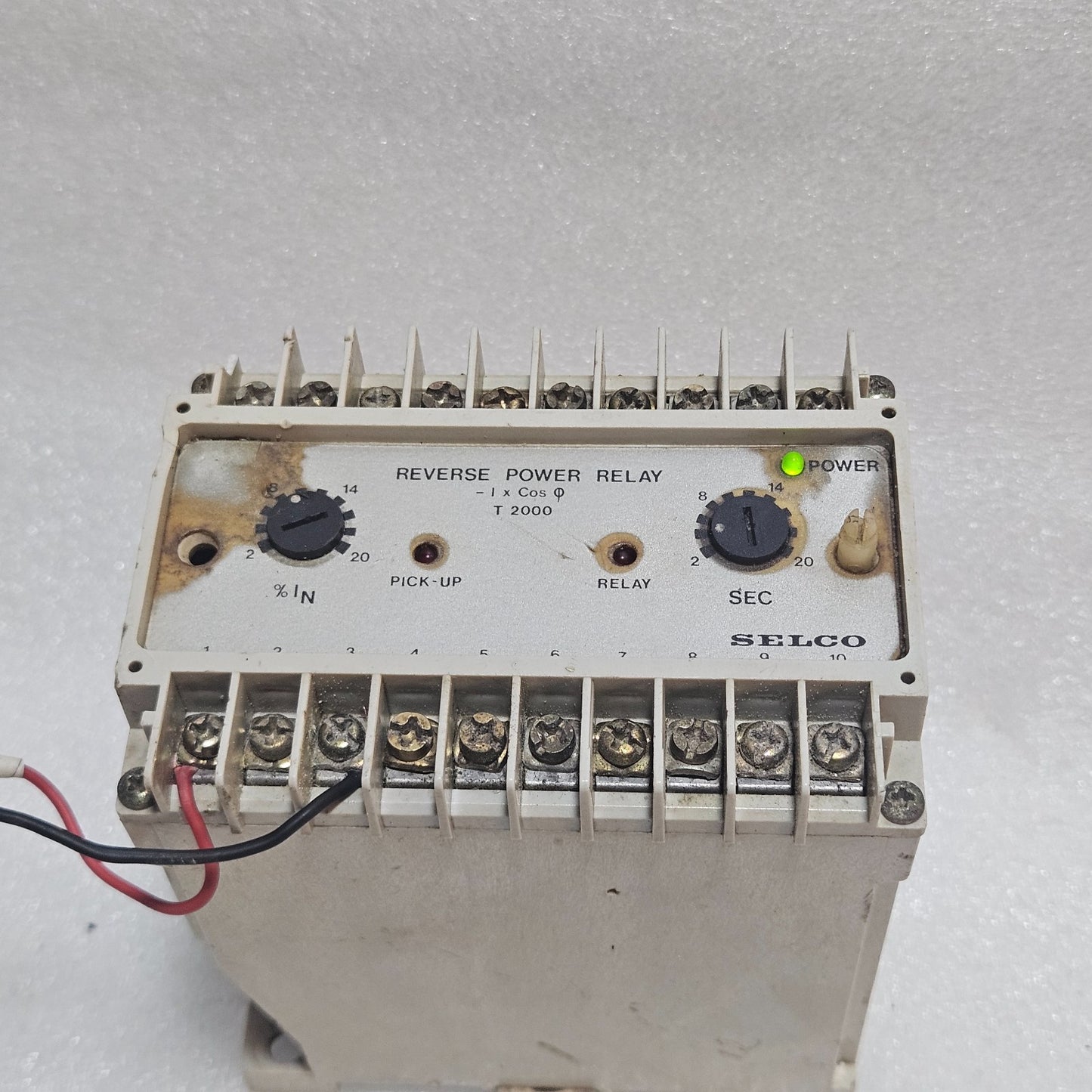 SELCO T2000-01 REVERSE POWER RELAY 380/440VAC 5A GENERATOR PROTECTION RELAY