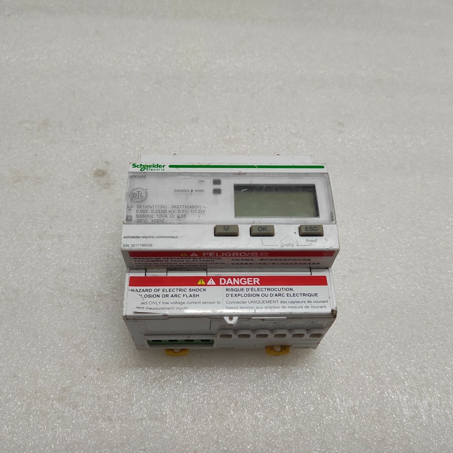 SE A9MEM3465 3-PH ENERGY METER IEM3465 BACNET MODULE