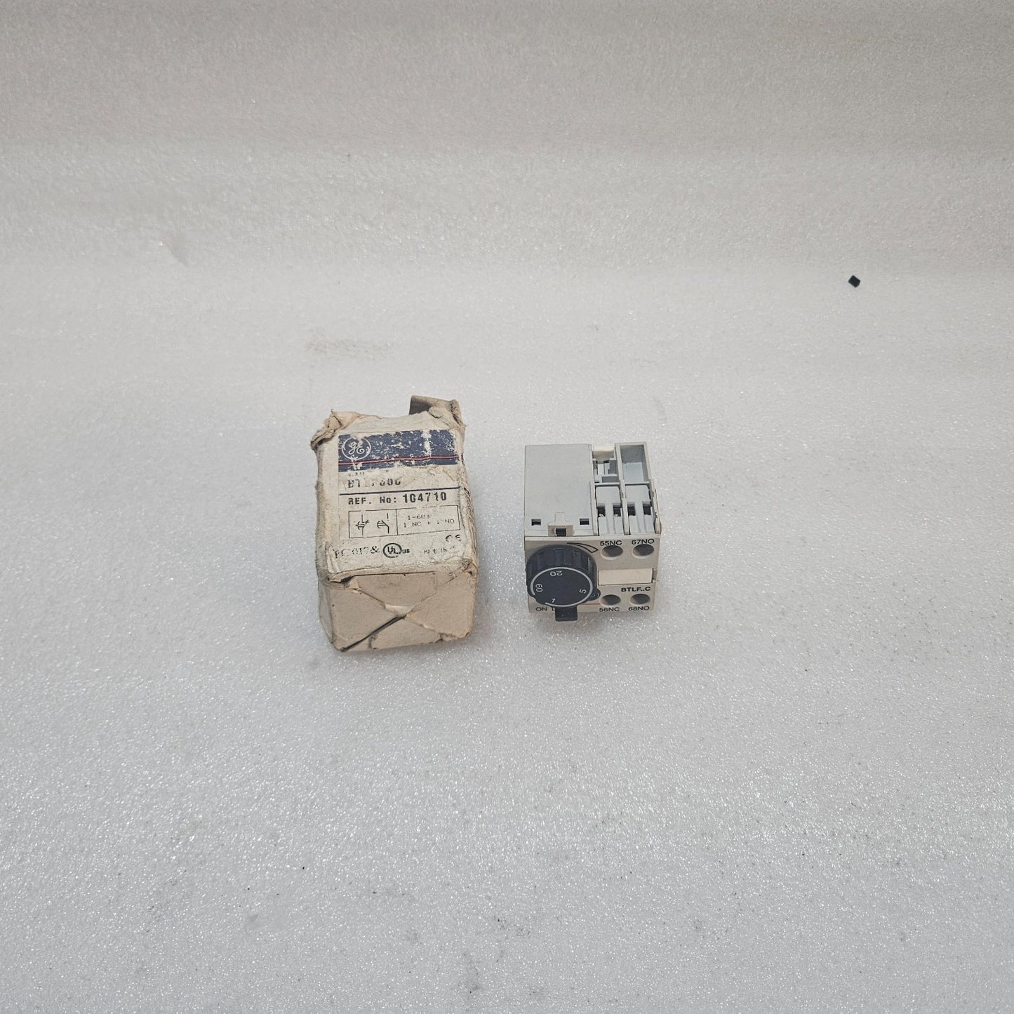 GE BTLF60C TIME DELAY RELAY 1–60S INDUSTRIAL TIMER MODULE IEC 60947-5-1 MADE IN