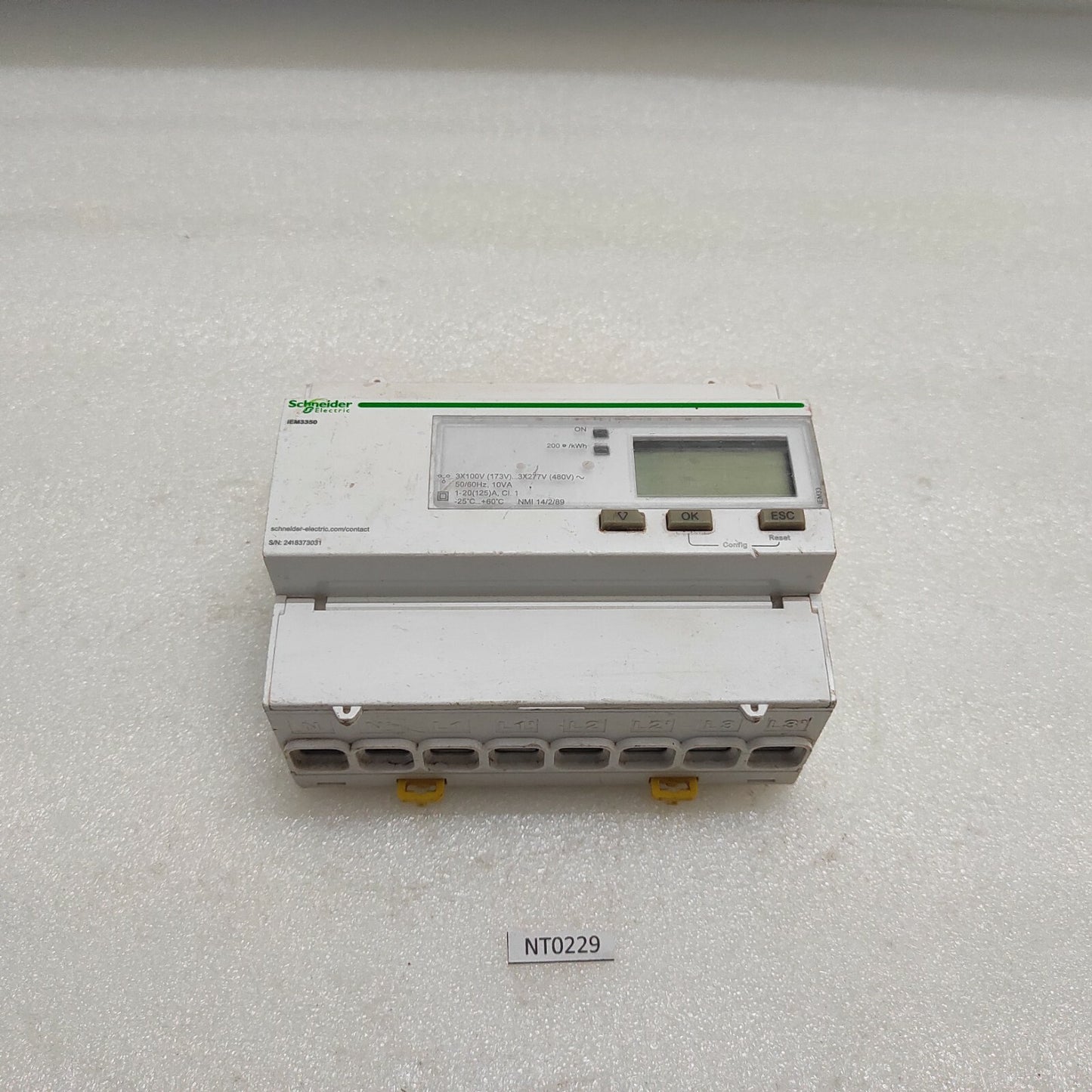 SE A9MEM3350 3-PH ENERGY METER IEM3350 125A MODBUS