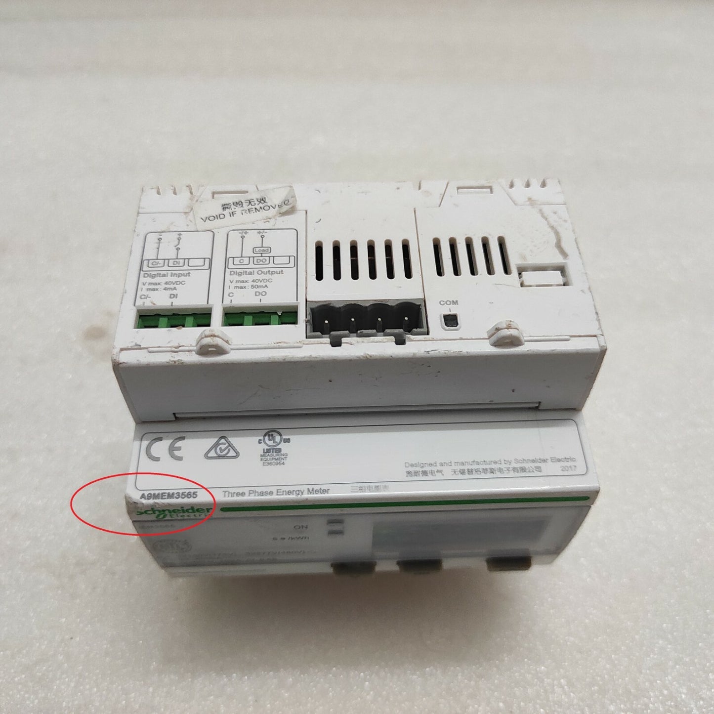 SE A9MEM3565 3-PH ENERGY METER IEM3555 BACNET MODULE