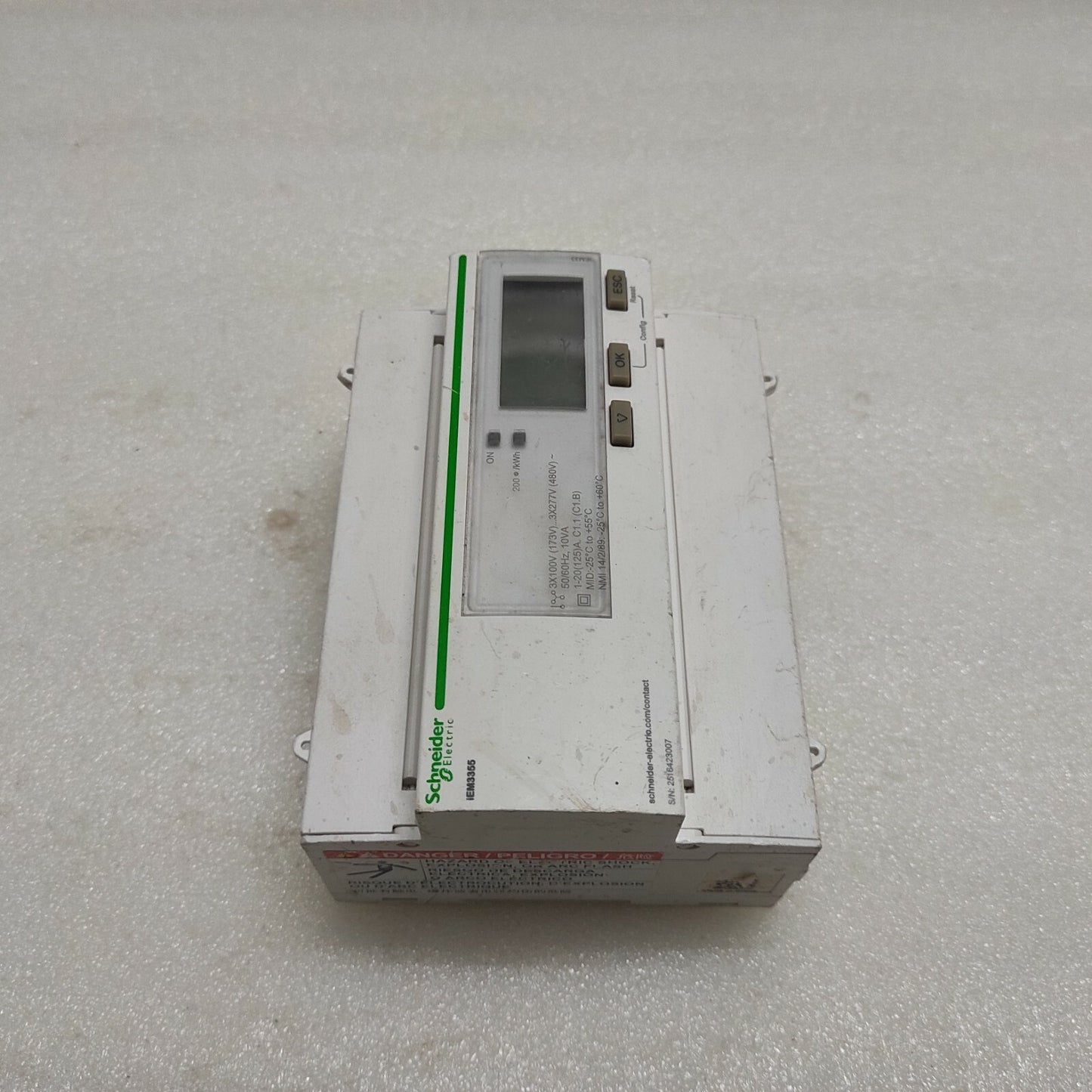 SE A9MEM3355 3-PH ENERGY METER IEM3355 125A