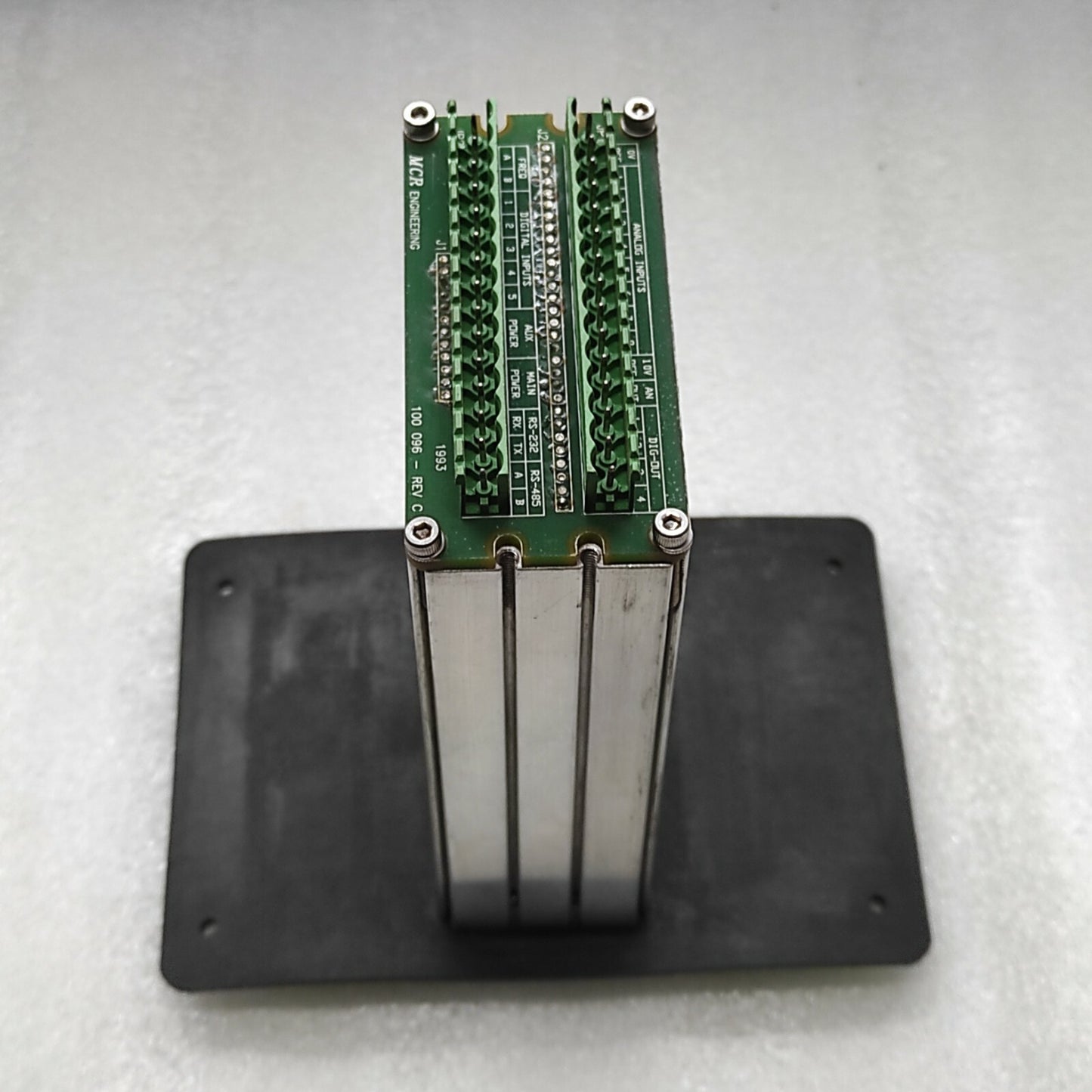 MCR ENGINEERING CFGNES04 MODULE 100 096 REVISION C THREE LINE DISPLAY BOARD 100-