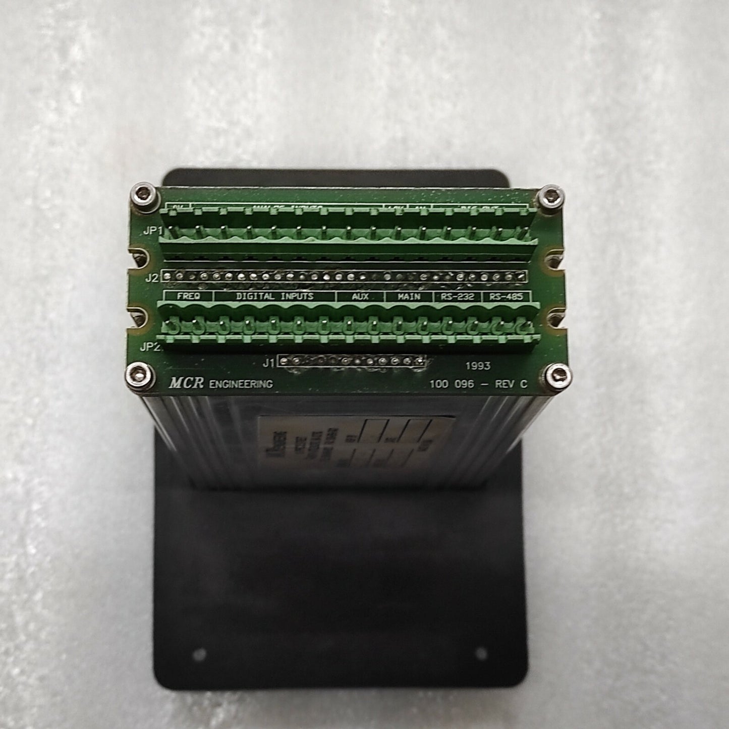 MCR ENGINEERING CFGNES04 MODULE 100 096 REVISION C THREE LINE DISPLAY BOARD 100-
