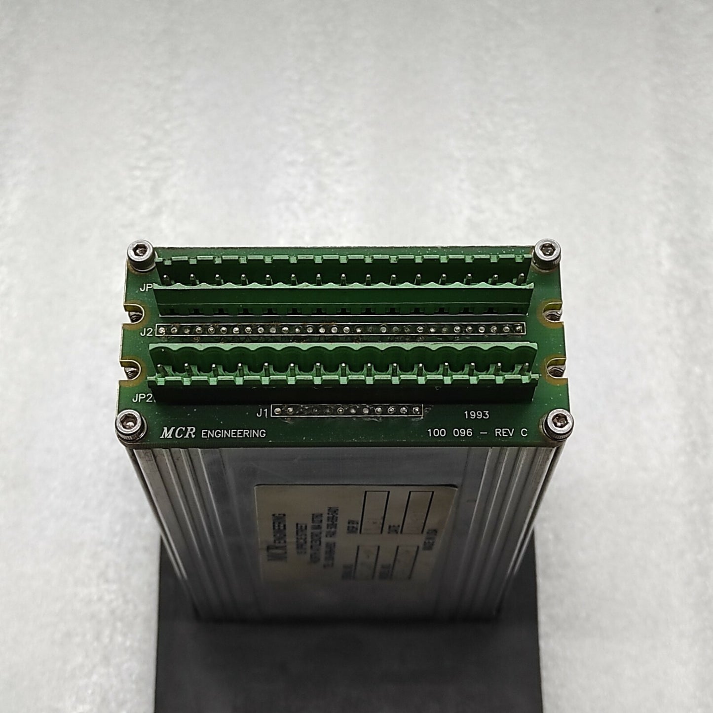 MCR ENGINEERING CFGNES04 MODULE 100 096 REVISION C THREE LINE DISPLAY BOARD 100-