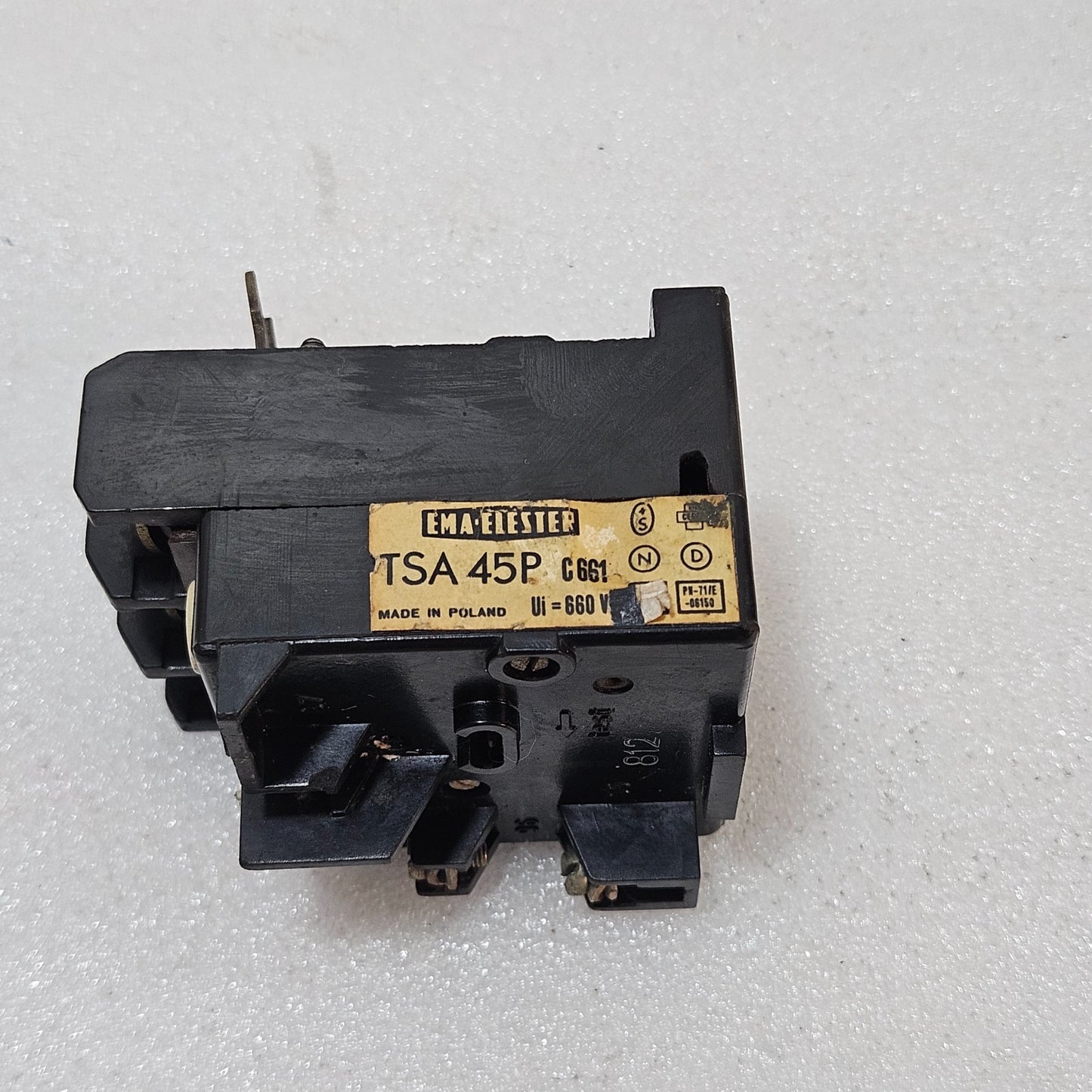 BBC MATELELESTER TSA 45P C661 THERMAL OVERLOAD RELAY 0.86–1.3A MOTOR PROTECTION