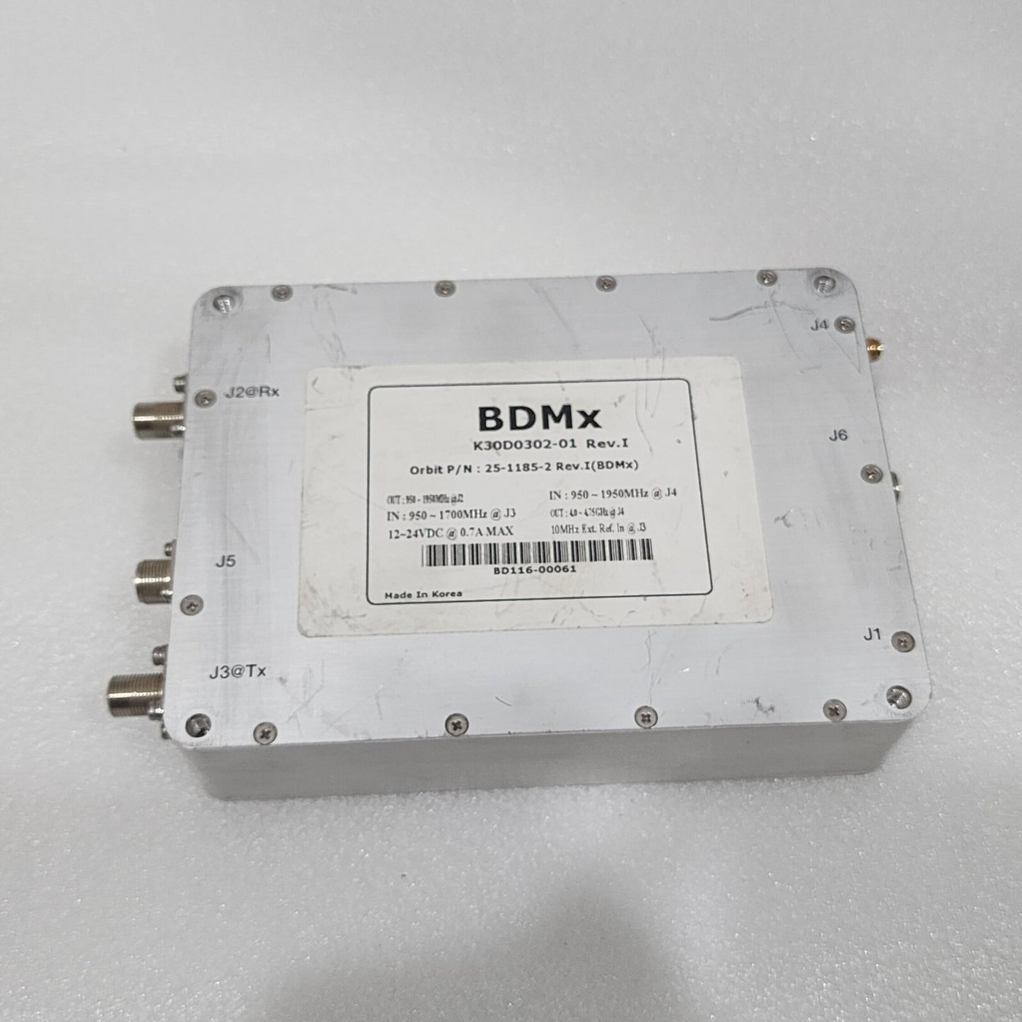 BDMX K30D0302-01 REV I ORBIT 25-1185-2