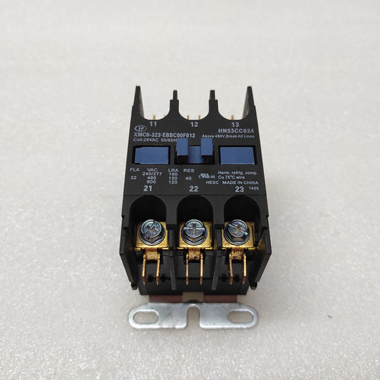 CARRIER XMC0-323-EBBC00F012 CONTACTOR HM53CC024 COIL VOLTAGE 24VAC