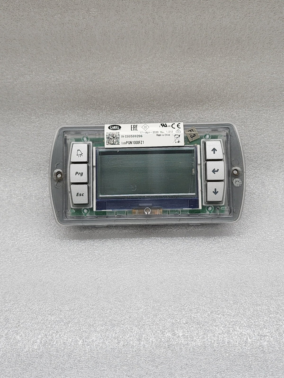 CAREL PGN1000FZ1 PANEL DISPLAY
