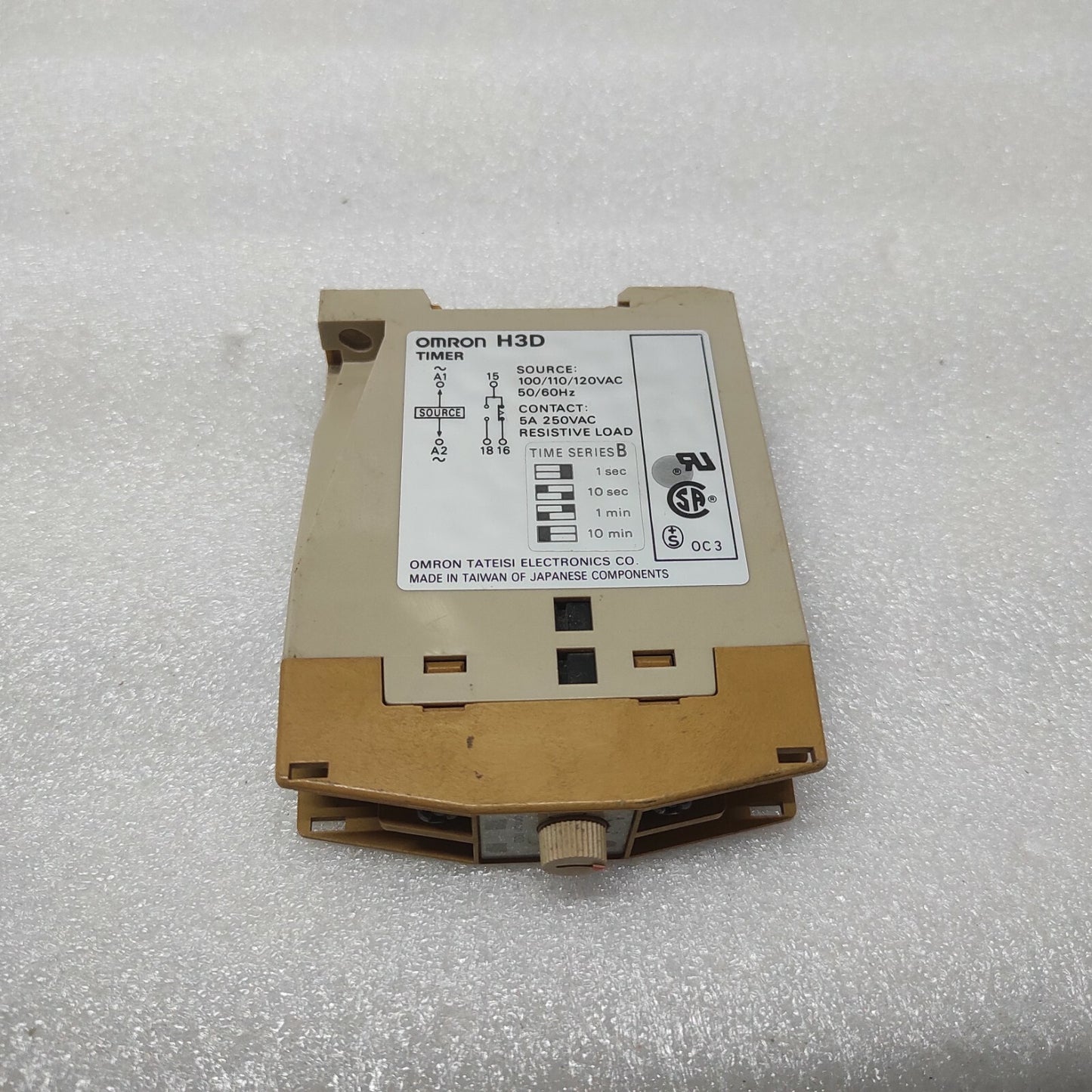 OMRON H3D TIMER 0-10 MIN 100-120VAC