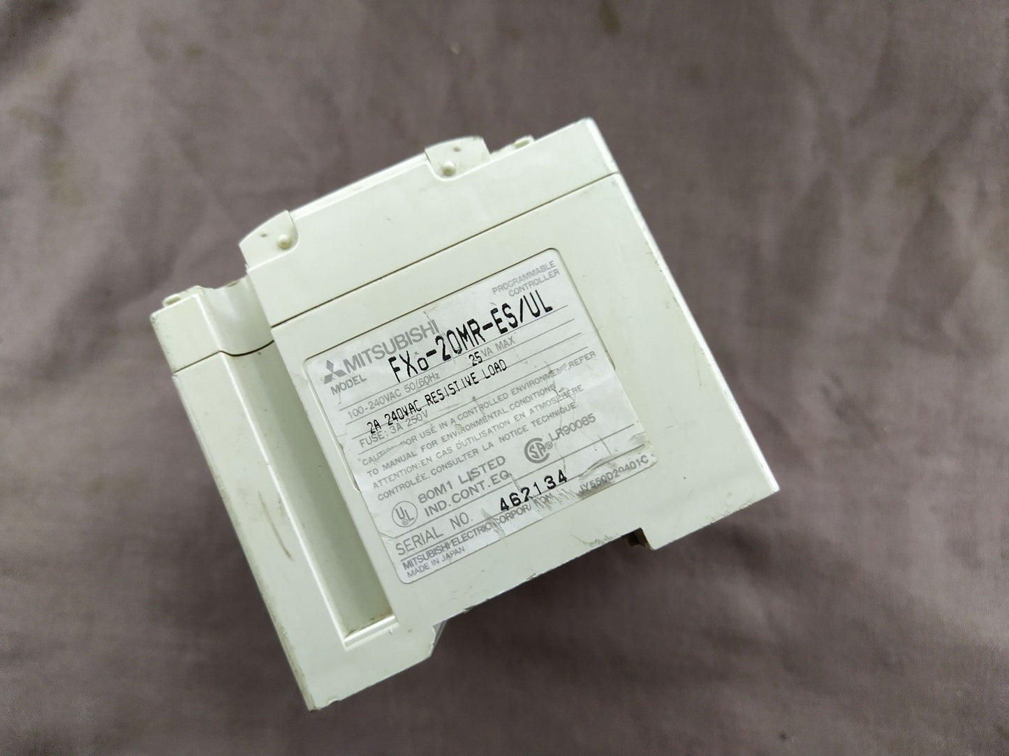 MITSUBISHI MELSEC FX0-20MR-ES PROGRAMMABLE CONTROLLER FX0-20MR-ES/UL
