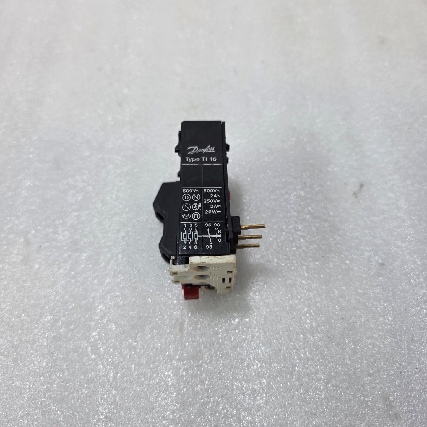 DANFOSS TYPE TI 16 THERMAL OVERLOAD RELAY | MOTOR PROTECTION RELAY 500V 2A | ADJ