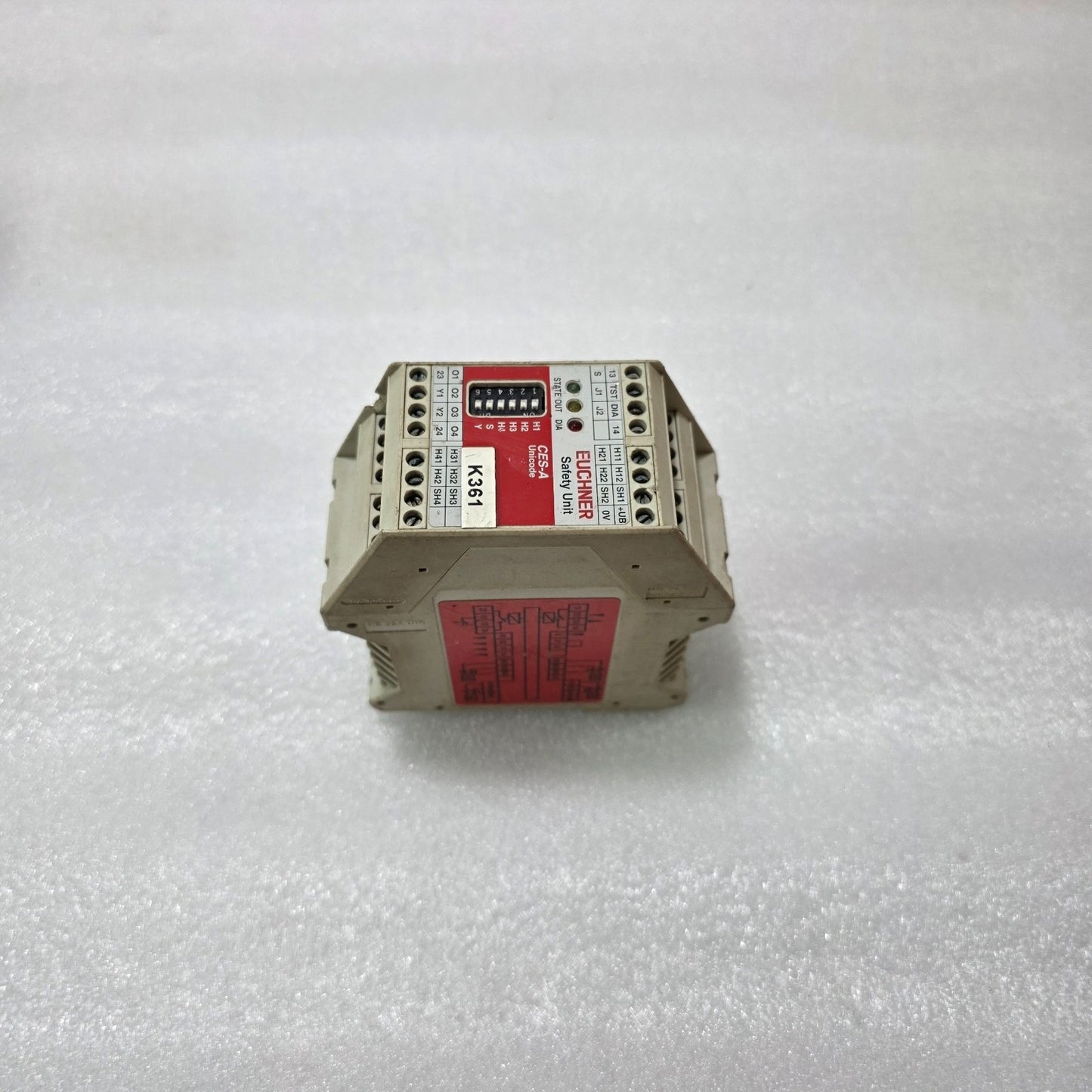 EUCHNER CES-A-AEA-04B SAFETY UNIT | 24V DC UNICODE SAFETY RELAY MODULE | ID 0720