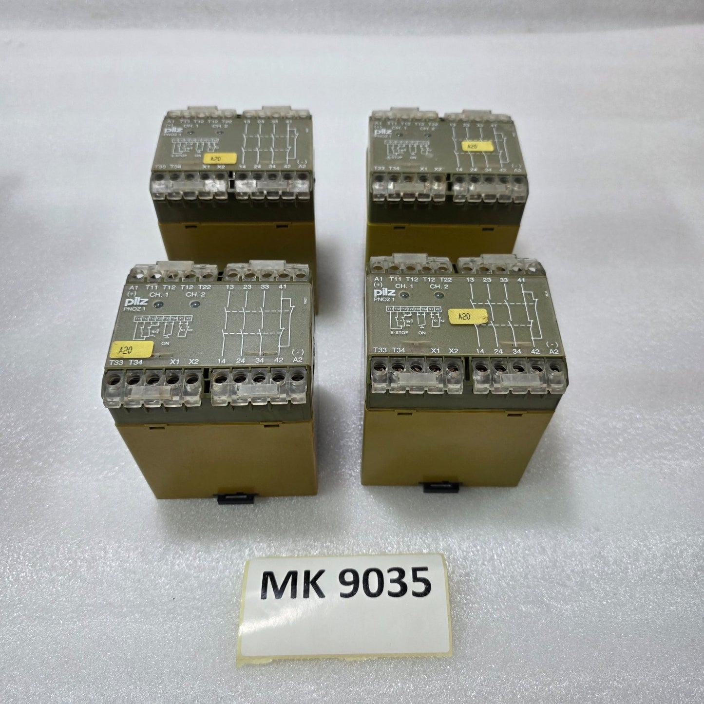 PILZ PNOZ 1 SAFETY RELAY 24VDC 3NO 1NC | IDENT NO. 475695 | EMERGENCY STOP RELAY