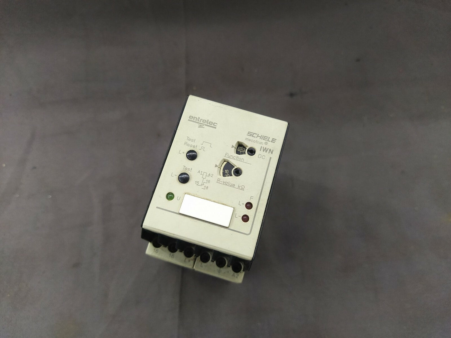 Schiele IWN DC Mecotron 2-450-065-00 Earth Leakage Monitoring Relay 24-240V AC/D