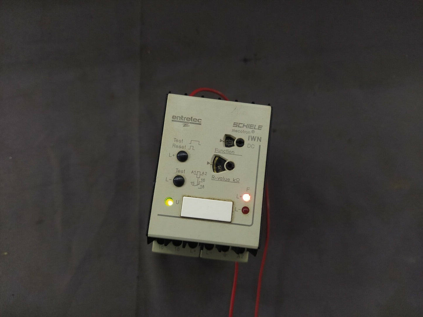 Schiele IWN DC Mecotron 2-450-065-00 Earth Leakage Monitoring Relay 24-240V AC/D