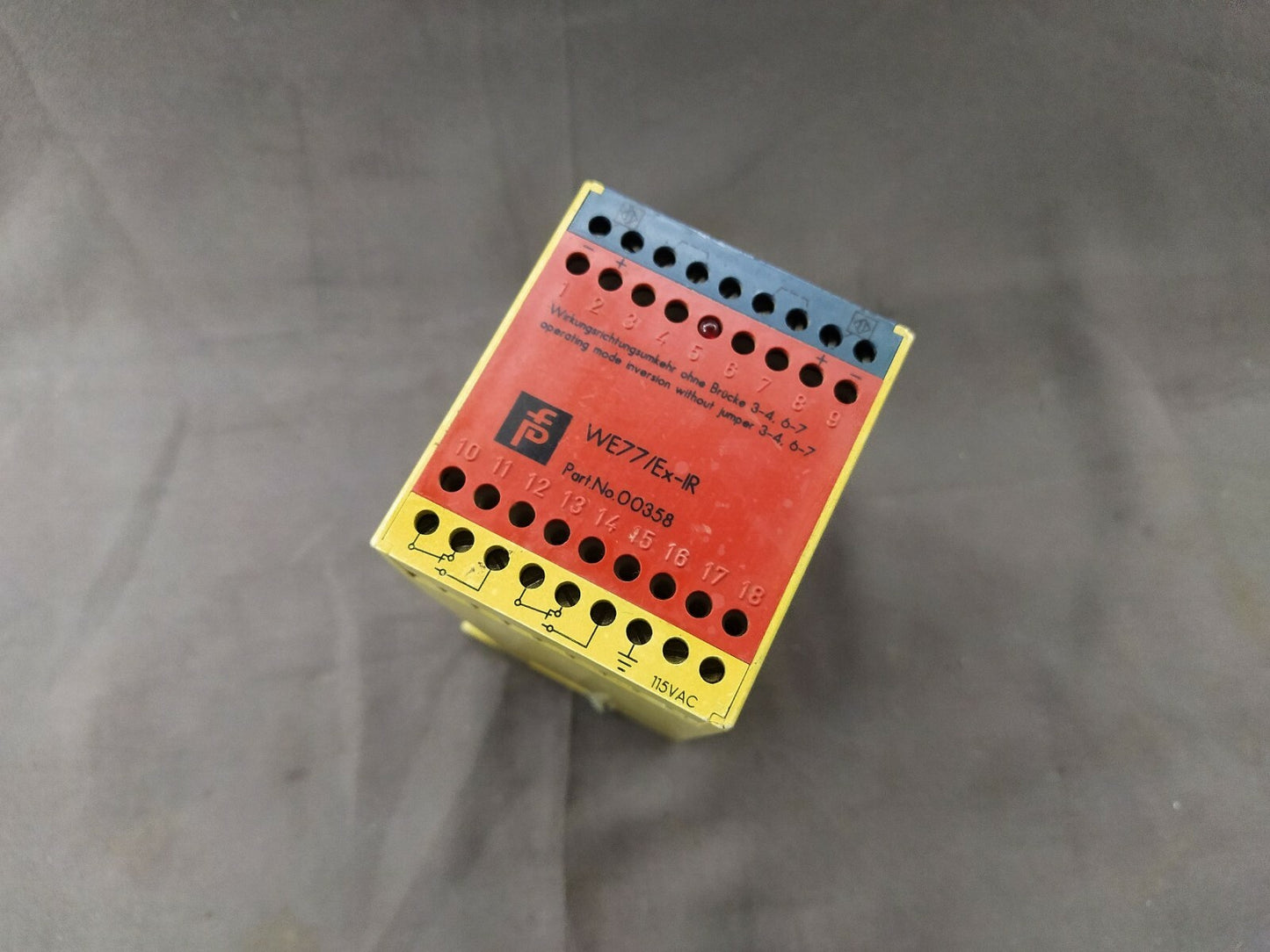 Pepperl + Fuchs WE77/EX-IR Switch Amplifier 00358 115V AC
