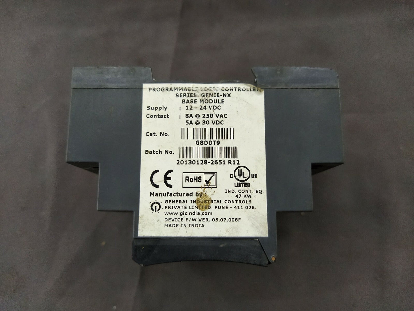 Genie NX G8DDT9 Programmable Controller Base Module 12-24V DC