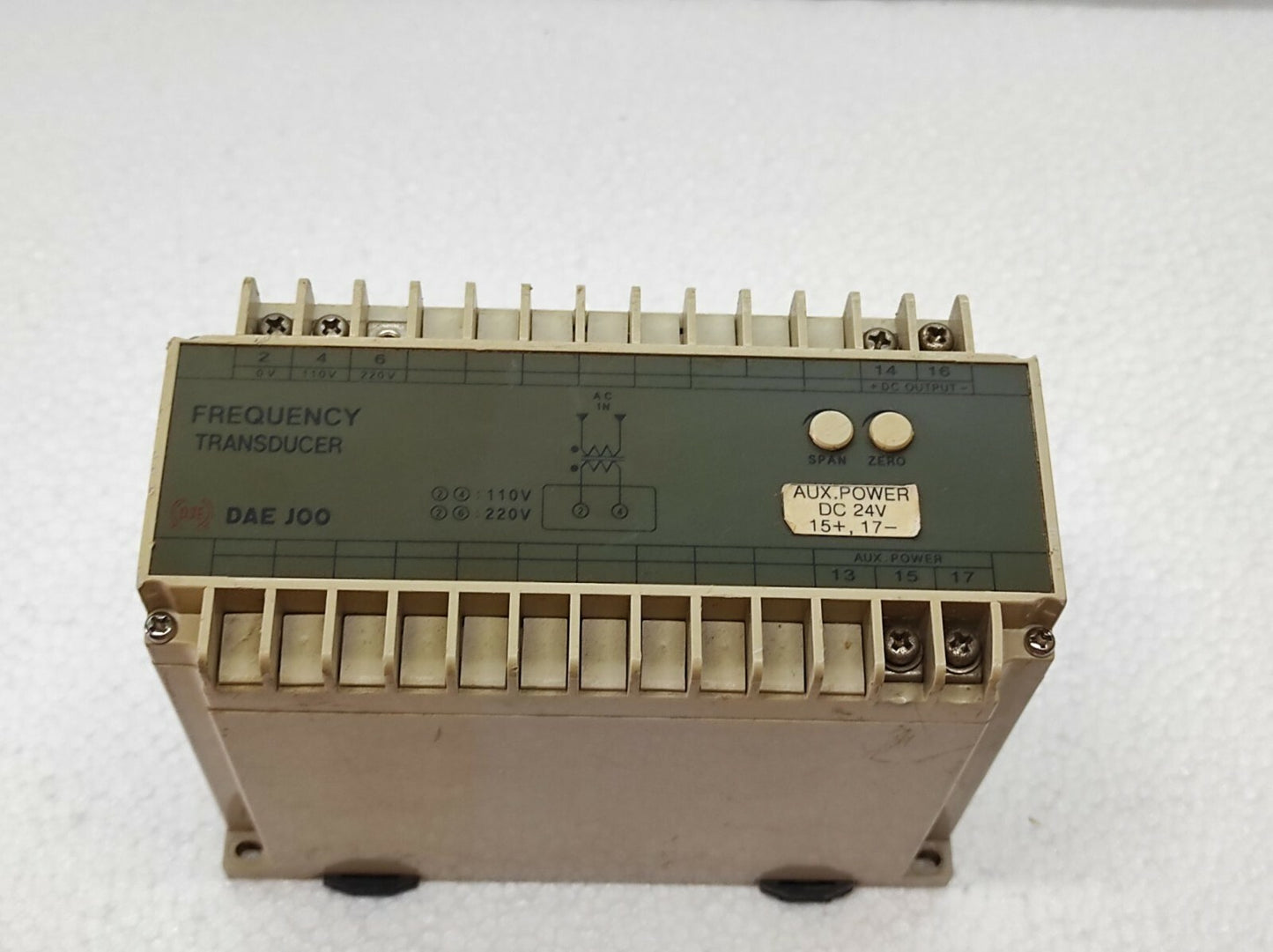 DAE JOO FREQUENCY TRANSDUCER DJE AUX POWER DC 24V
