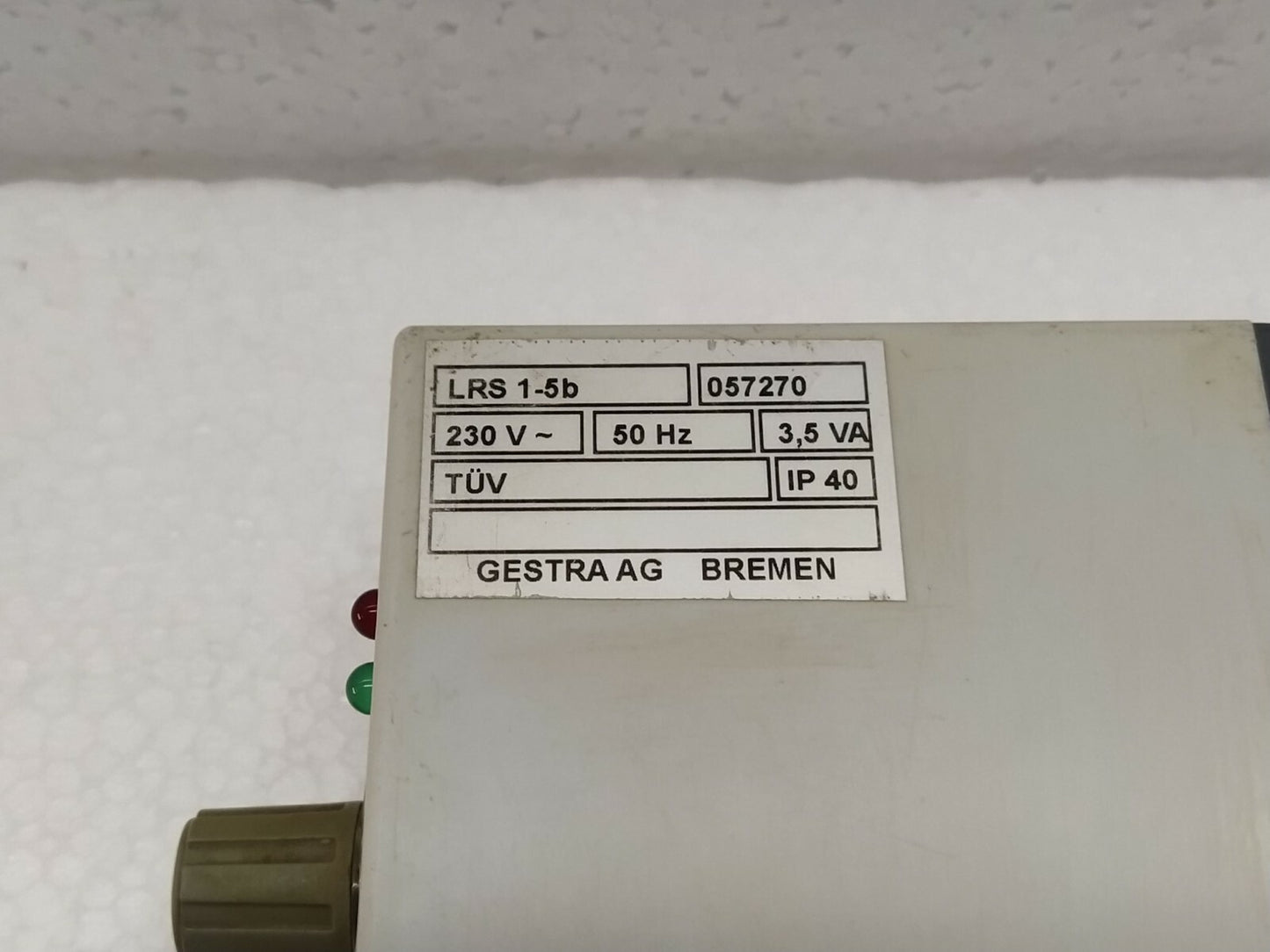 Gestra Flowserve LRS 1-5 B Conductivity Limit Swith 057270 LRS1-5B 230V