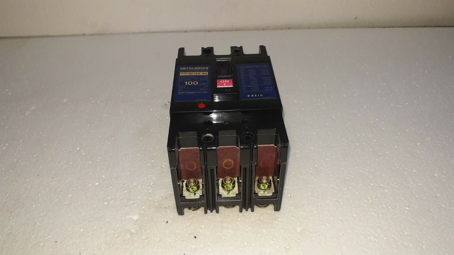 Mitsubishi NF100-SH No Fuse Breaker 100A 3P 660V NF100SH