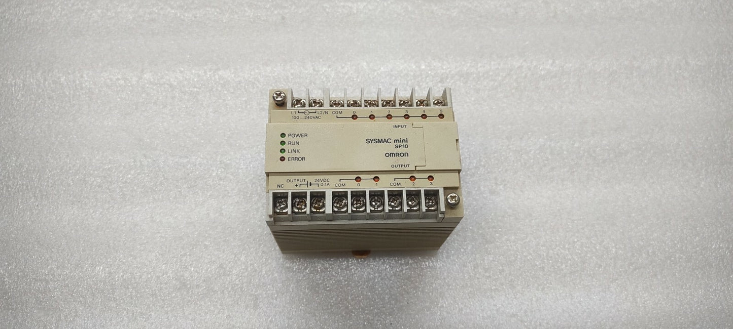 Omron SYSMAC MINI SP10 Programmable Controller SP10-DR-A 100-240V AC