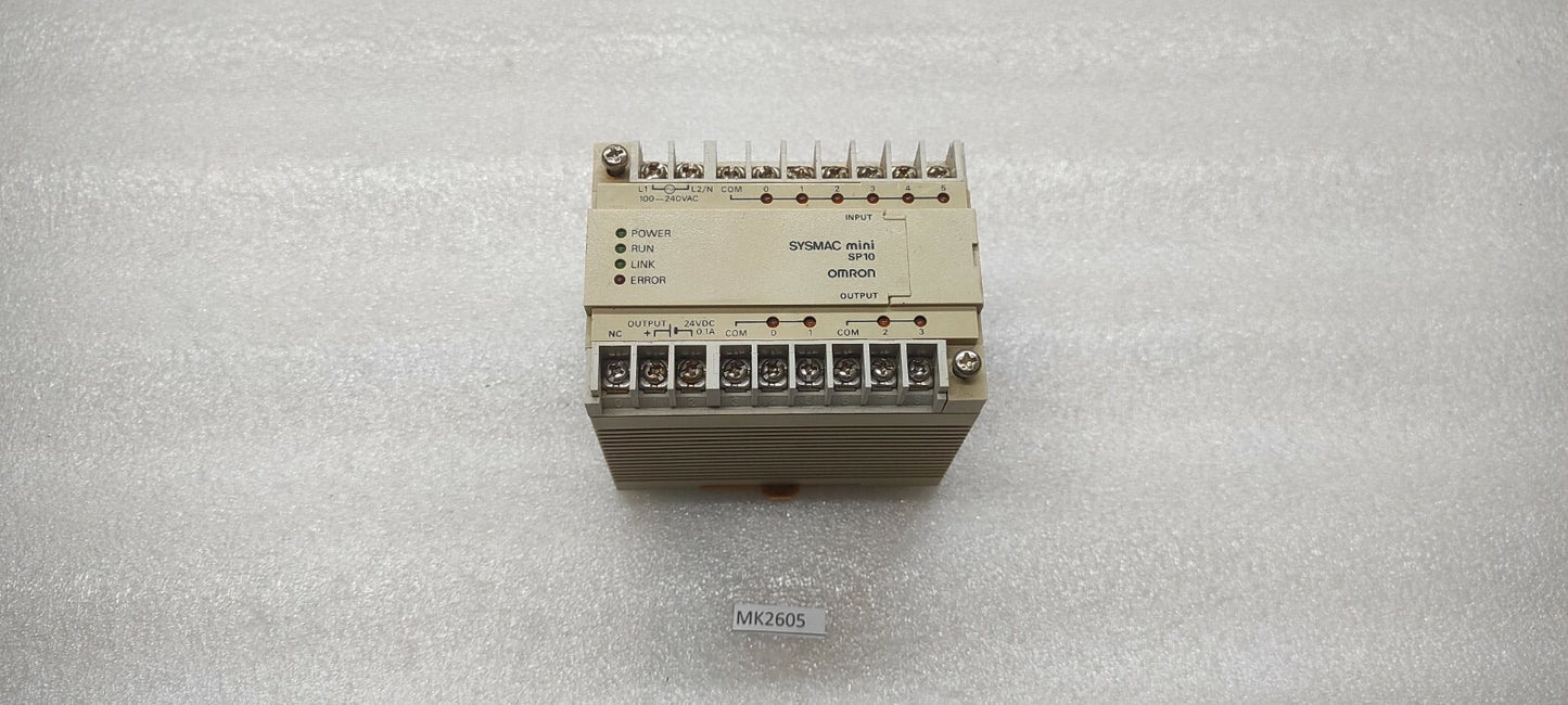 Omron SYSMAC MINI SP10 Programmable Controller SP10-DR-A 100-240V AC