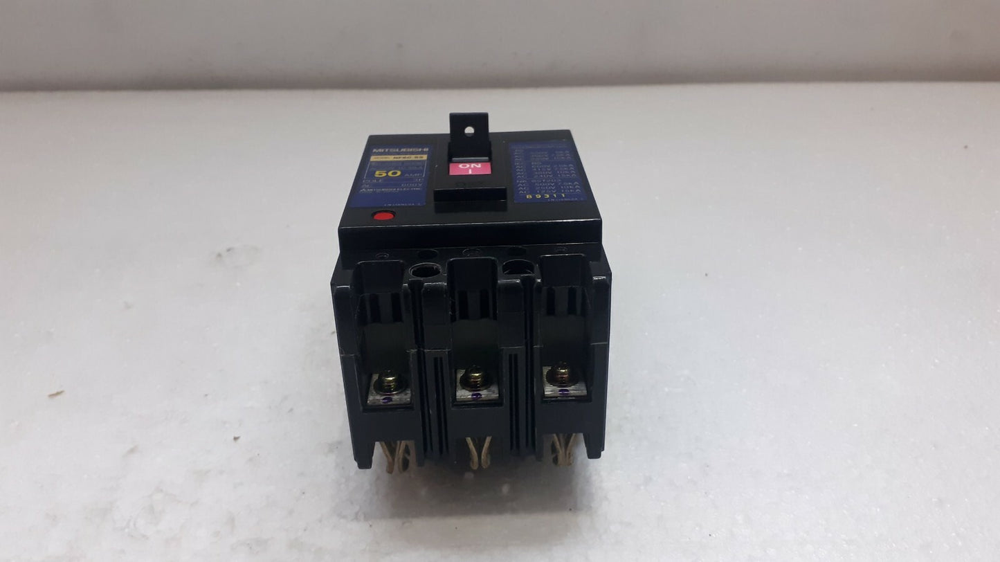 Mitsubishi NF60-SS No-Fuse Breaker 50A 3P 600V NF60SS
