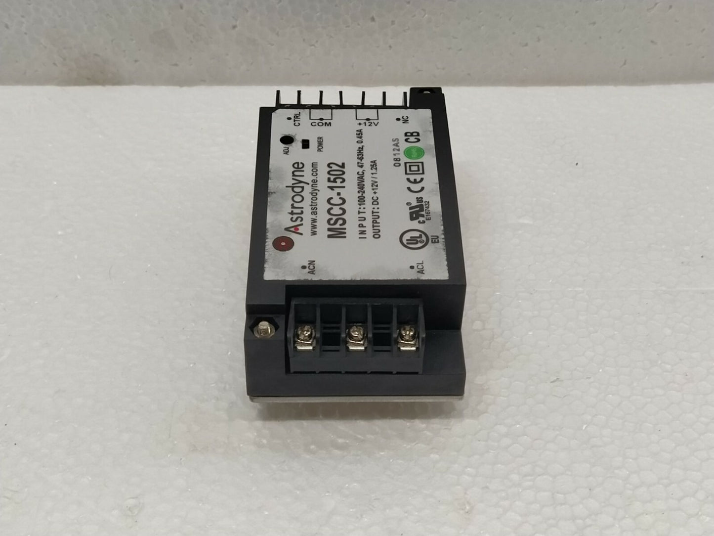 Astrodyne MSCC-1502 Modular DC Power Supply DC 12V 1.25A