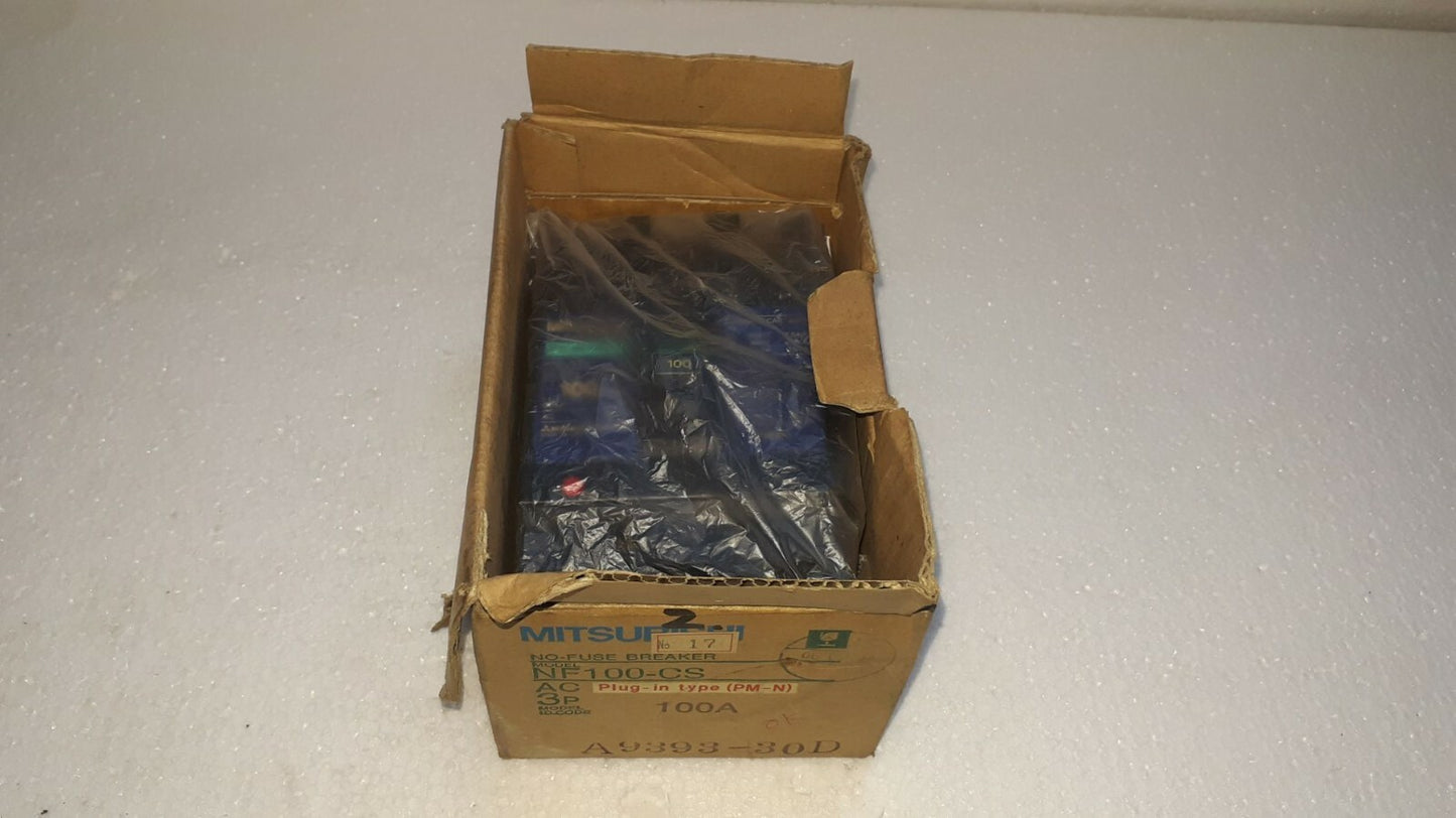 Mitsubishi NF100-CS No Fuse Breaker 100A 3P 600V NF100CS