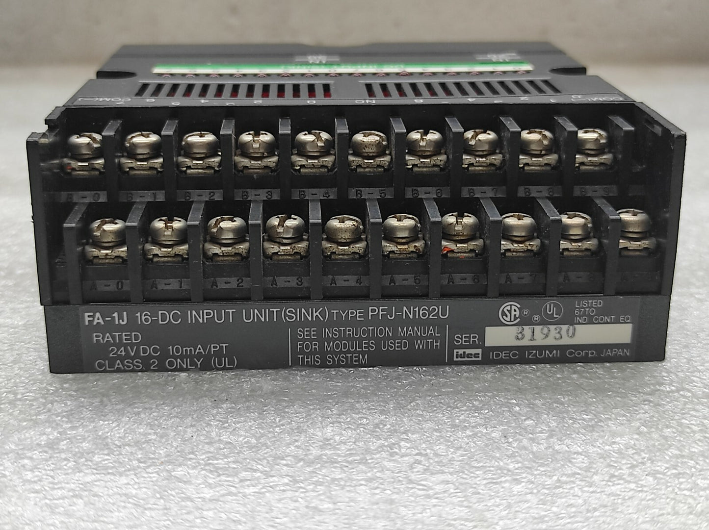 Idec PFJ-N162U DC Input Module