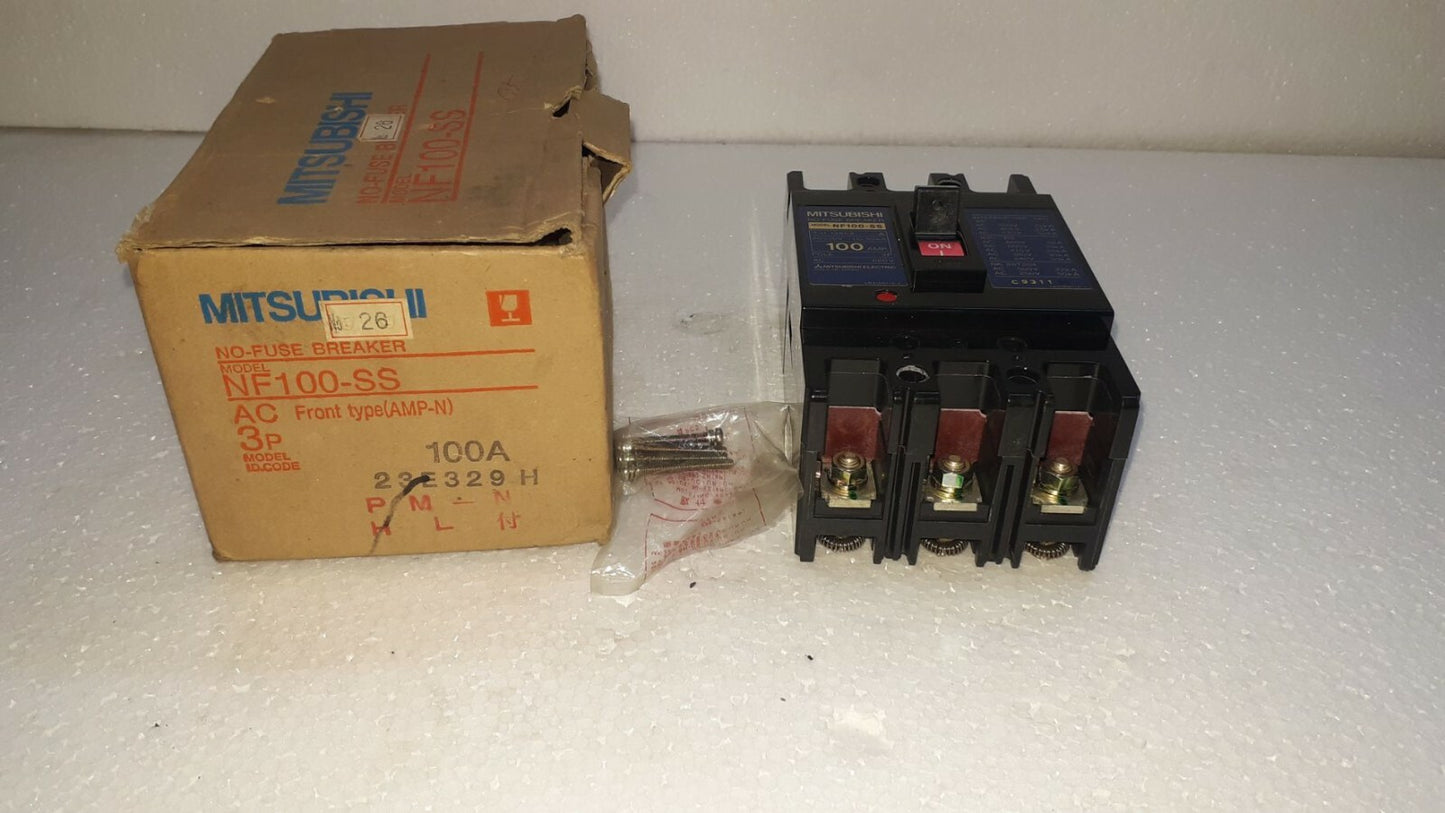 Mitsubishi NF100-SS No Fuse Breaker 100A 3P 660V NF100SS