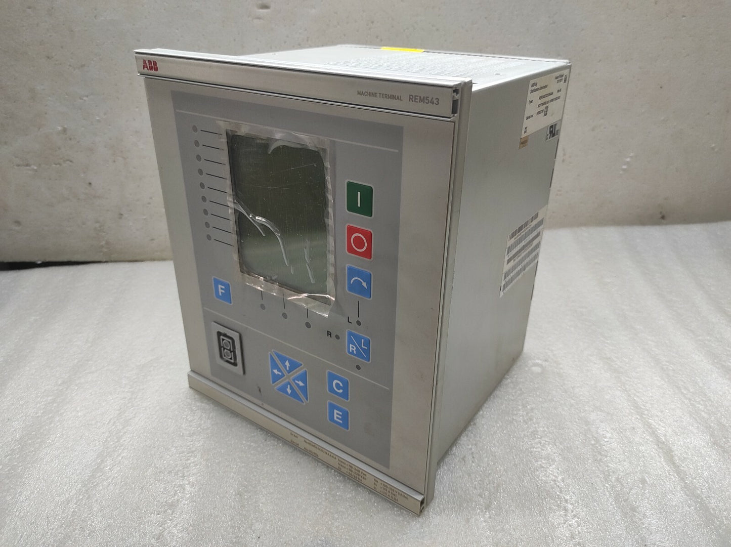 ABB REM543 Machine Protection Terminal REM543CG216AAAA Rev B REM 543