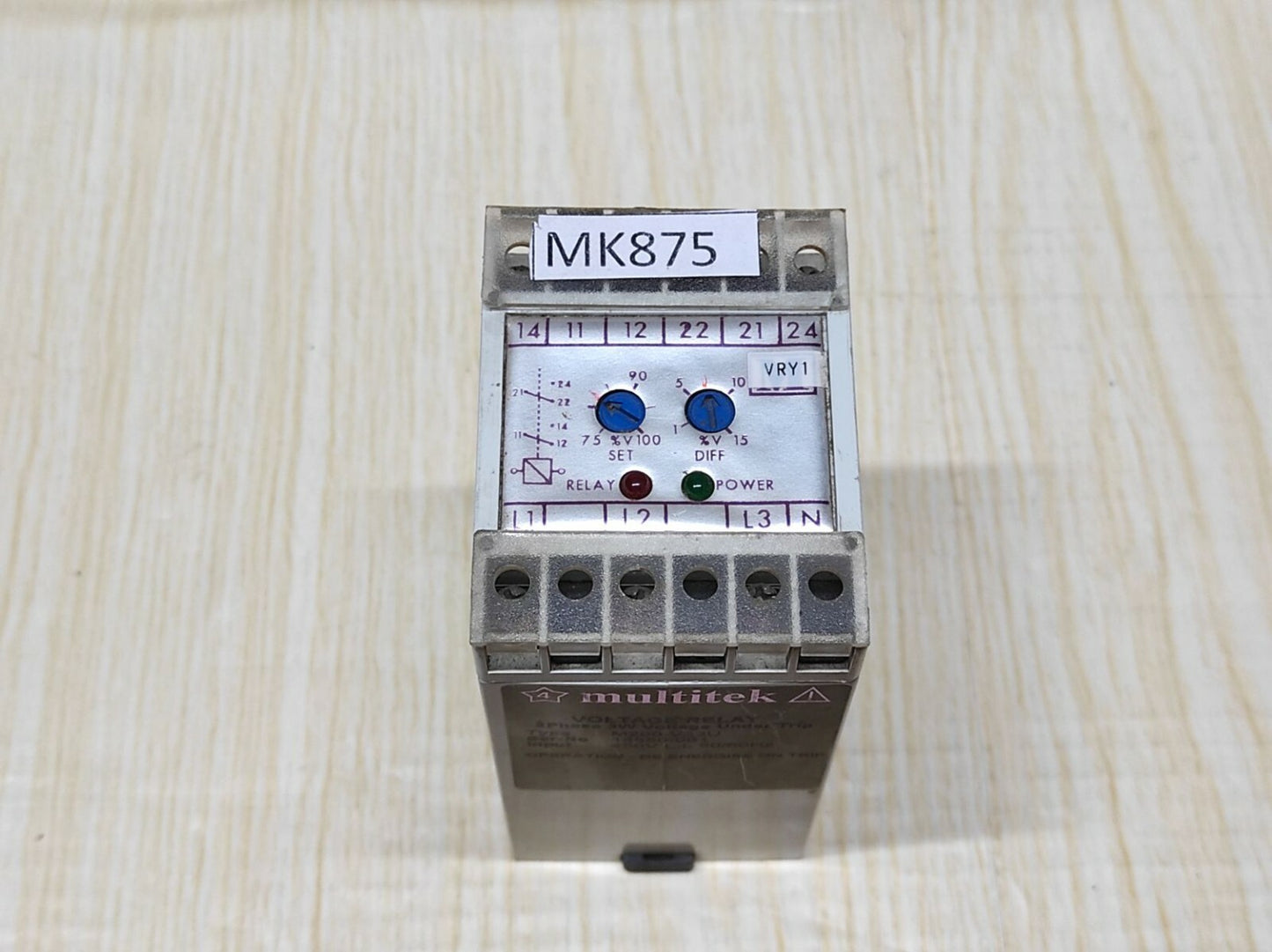 MULTITEK M200-V33U VOLTAGE RELAY 450V M200V33U