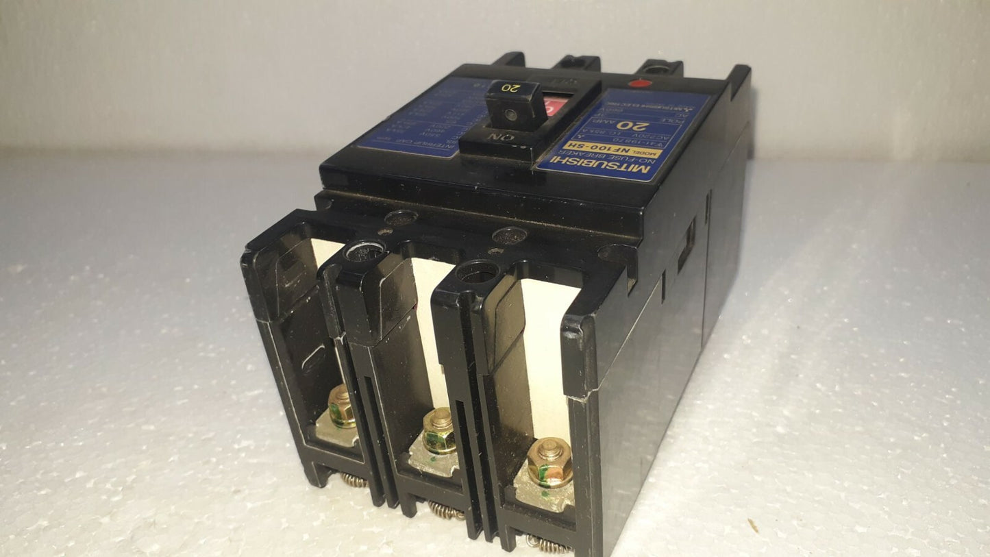 Mitsubishi NF100-SH No-Fuse Breaker 20A 3P 660V NF100SH