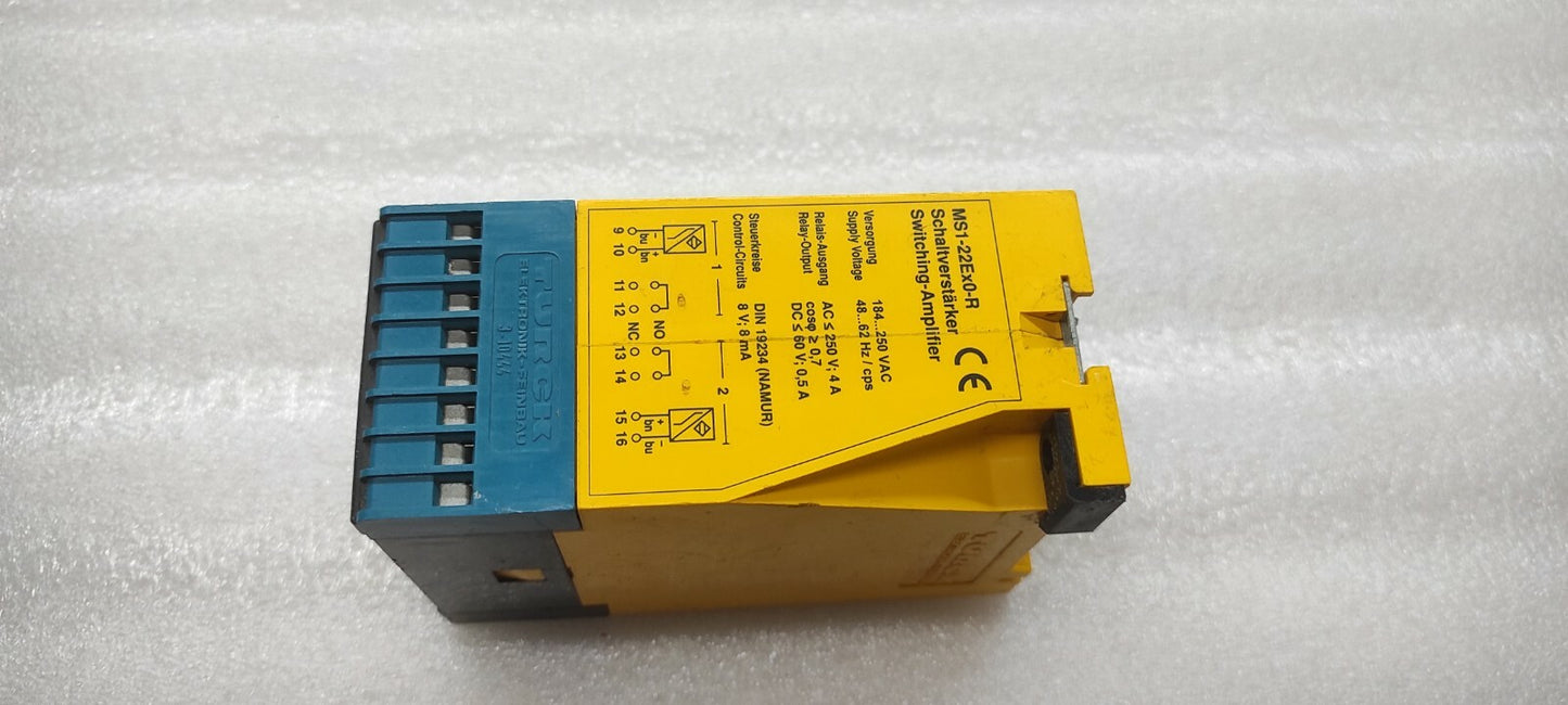 TURCK MS1-22EX0-R SWITCHING AMPLIFIER 230VAC